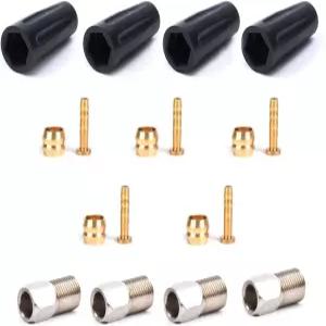 파베터 BH59 디스크 브레이크 케이블 호스 세트 4PCS 레버 커버 및 압축 너트 포함 전체 키트 5PCS 올리버