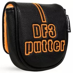 Craftsman Golf 센터 샤프트 말렛 오렌지 DF3 자수 블랙 퍼터 헤드커버 헤드 커버 프로텍터 케이스 L.A.B.