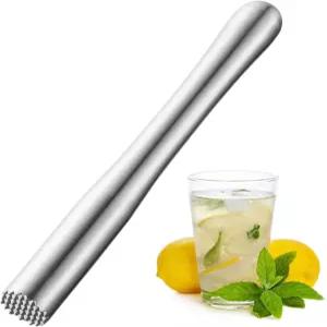 스테인리스 칵테일 머들러 모히토 스틸 크루셔 커피 과일 페퍼민트 교반기 위스키 분쇄 올드 패션