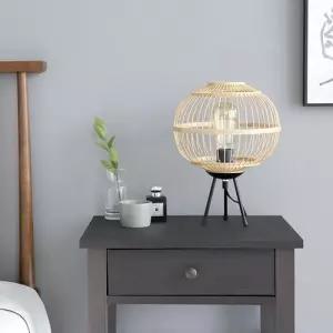 [마이모노샵][마이모노샵] 돔 라탄 앤틱 스탠드 조명 애디슨전구 포함 아이방 (17055700)