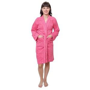 골드 텍스타일 프리미엄 여성 테리 천 로브 칼라가 있는 조절가능 타월 벨트