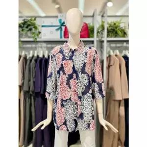 [갤러리아] 크로커다일레이디 린넨 프린트 블라우스 CLEMBL133