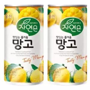 웅진 자연은 망고 180ml x 60캔  30캔x2박스