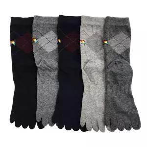 [하프클럽/아놀드파마]아놀드파마 남자발가락양말 장목 패션 아가일 무좀방지 기능성 양말 5족 국내산