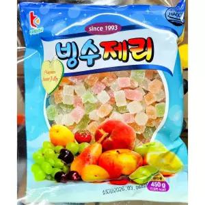 빙수젤리(부국에프앤씨 450g)/빙수/재료/토핑/팥빙수/어린이집/유치원/학교/가정용/어린이/간식/만들기