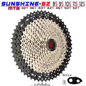 SUNSHINE MTB 카세트, 산악 자전거 프리휠 스프로킷, 시마노 SRAM 선레이스용, 8, 9, 10, 11, 12 단, 32, 3