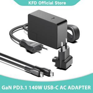 GaN PD3.1 140W 65W 충전기 USB C TYPEC MacBook Pro Air Surface 노트북 용 고속 벽 데스크탑 전원