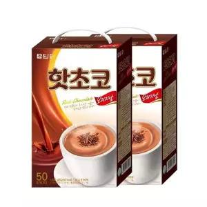 [셀러허브]담터 핫초코 코코아가루 분말 50개입, 2개 (S43612973)