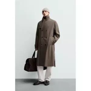 [국내] ZARA 자라 MANTECO ORIGINS 워터프루프 트렌치 코트 - 브라운 / 토프