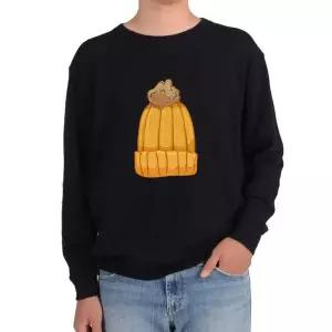 기모맨투맨 겨울노란모자 털모자 겨울에는 모자가 필요해그림