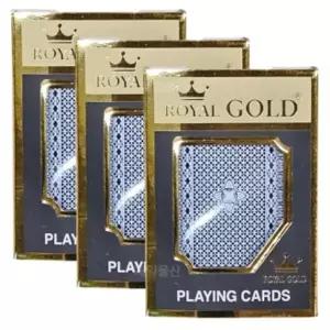 로얄골드 트럼프 카드 고급 포커세트 플라스틱 3개