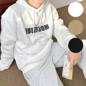 [RIZPICK]남성 기모 후드티 간절기 오버핏 모자 긴팔 티셔츠