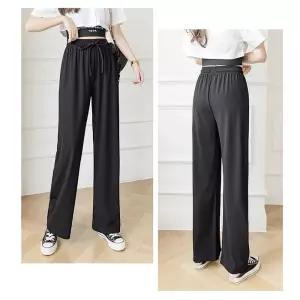 여자 데일리 시원한 아이스 골지 와이드 팬츠 바지