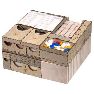 프로스트헤이븐 보드 게임과 호환 SMONEX 나무 정리함 - 오랫동안 기다려온 삽입물과 판화 스타일리시한 색상