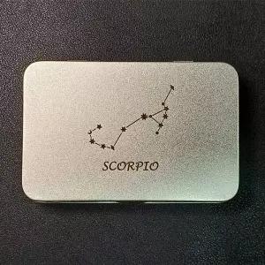 골프티케이스 블랙 실버 탄생별자리 블랙우드티