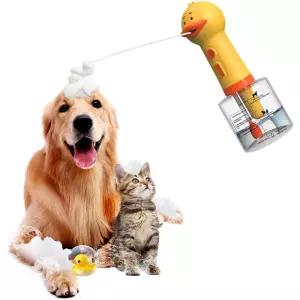 홀리타치 강아지 목욕 거품기 자동 버블기 충전식 오리모양