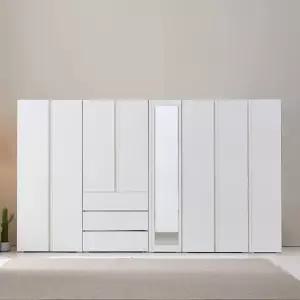 보루네오 시그니아 LPM 키큰장_3200 거울 옷장 세트