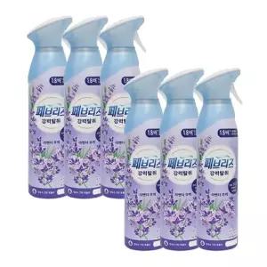 [페브리즈] 에어 라벤더 부케 165g x6 /실내냄새제거/방향제