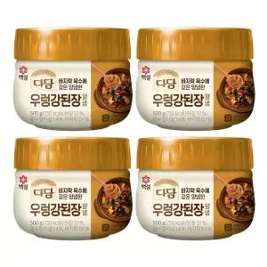 [하프클럽/CJ제일제당]백설 다담 우렁강된장양념 500g x4개