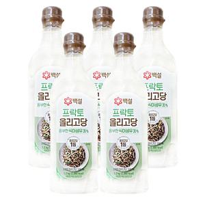 CJ제일제당 백설 프락토 올리고당 1.2kg 5개 쌀엿 설탕 물엿 요리당