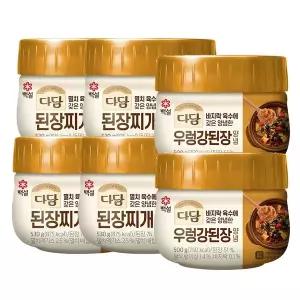 [신세계라이브쇼핑]CJ제일제당 백설 다담 된장찌개양념530g x4개+우렁강된장 500g x2개