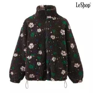 [르샵]플라워 양털 시어링 플리스 집업 퍼 자켓 (DP4JK017A)