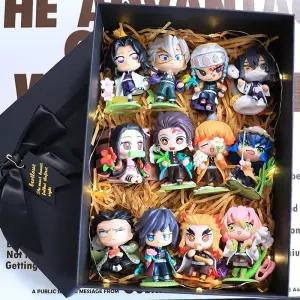 귀멸의칼날 피규어 탄지로 네즈코 피규어 세트 공식 선물용 모델 인형