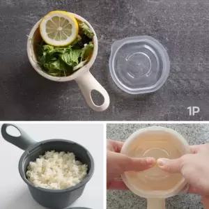 손잡이 티본 신상입고 전자렌지용 손잡이 앞접시 혼밥 심플 트렌드 압접시 275ml뚜껑포함1p 먹방 손잡이접