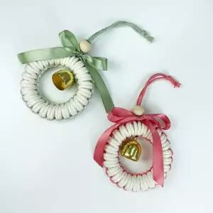 마크라메 리스 도어벨 만들기 DIY 키트 인테리어 소품 문종