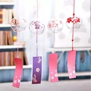 후우링 유리 풍경종 도어벨 유리풍경 에도후링 후링 (KYR-W90B911)