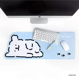 몰티즈 형태 장패드 마우스패드 사무실 학생 책상 보호 게이밍 데스크 매트 캐릭터