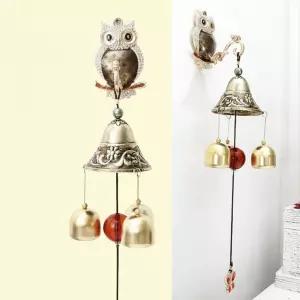 크리스탈 부엉이 문종 1202-1 현관 도어벨 자석 인테리어 소품 엔틱 풍경