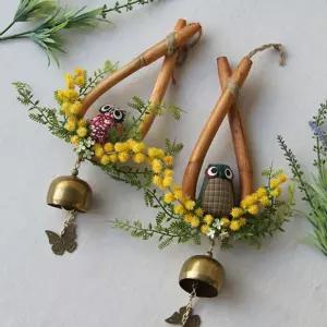 부엉이 소뚜레 도어벨 1P 현관 문 출입문 문종 인테리어 집들이선물 벽장식