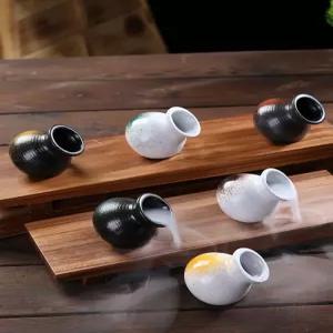 드라이아이스컵 컵 사시미 레스토랑 백색-오렌지 디저트 데코