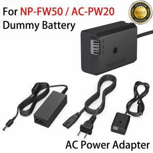 AC-PW20 전원 공급 장치 어댑터 NP-FW50 소니 ZV-E10 A6000 A7 NEX3567 용 더미 배터리 키트