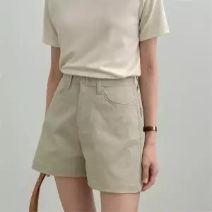 [다잇템]여자 핫팬츠 데일리 넓은 SS 그린 3부 반바지 (9988134A)