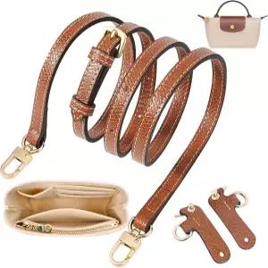 Gastinsave 다용도 포켓 펠트 핸드백 오거나이저 인서트 교체용 가방 스트랩 Longchomp 미니 파우치