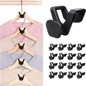 기숙사 방 필수품 걸이 클립이 달린 옷장 정리용 바지 코트 작은 공간 해결책 옷 보관 여학생과 남학생을