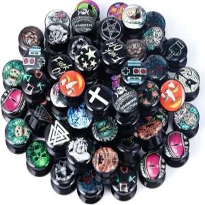 여성 남성 바디 피어싱 보석을 위한 귀 게이지 플러그 및 터널 익스팬더 스트레처의 아크릴 나사 10쌍