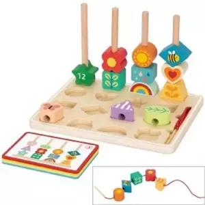 이쁜 블록 실꿰기 블록세트 도형 끼우기 맞추기 작은 손에 맞는