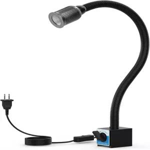 Bheooen 마그네틱 라이트 1200루멘 120v 유연 구스넥 작업 조명 CNC 밀링 드릴 프레스 재봉틀 산업 조명용