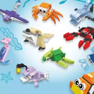 나노블럭 거북이 미니 디폼 블럭 장난감 10개 세트 유아 어린이 조카 선물