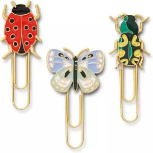 라이플 페이퍼 Co. 큐리오 에나멜 종이 클립 세트 중요한 문서의 정리 장식 등에 사용 스타일과 기능을