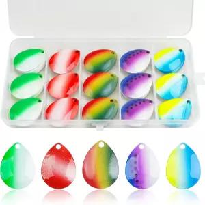 콜로라도 스피너 블레이드 낚시 미끼 제작 키트 45/100개 DIY 용품 세트 월리 장비 송어 연어 베이스