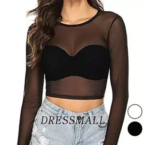 드레스몰 레인져 탑 밸리댄스복 벨리복 상의 방송 무대 시스루 여성상의