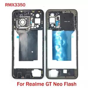최고 오포 리얼미 GT 네오 플래시 RMX3350 중간 프레임 하우징 베젤 사이드 버튼 수리 부품