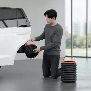 ( )차량용 다용도 접이식 휴지통