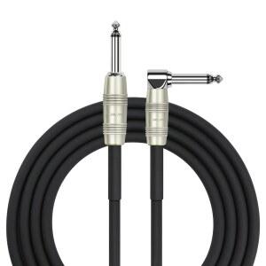 KIRLIN 케이블 BK 20 직각 플러그 재킷 인스트루먼트 4인치 PVC IP 20피트 202PR 블랙