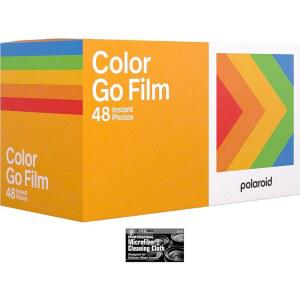 폴라로이드 GO 컬러 필름 - 48장의 사진 3개의 더블 팩 벌크 필름과 천 카메라 전용