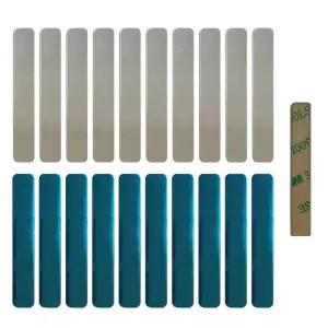 부착용 스틸 세로 직사각 자석거치대 세트 양면테이프 두께 가로 부착 스텐 보조철판 6cm 1cm 0.8T 10개